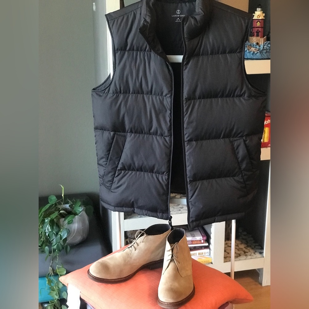 Lands End Down Filled Puffer Vest - image 6